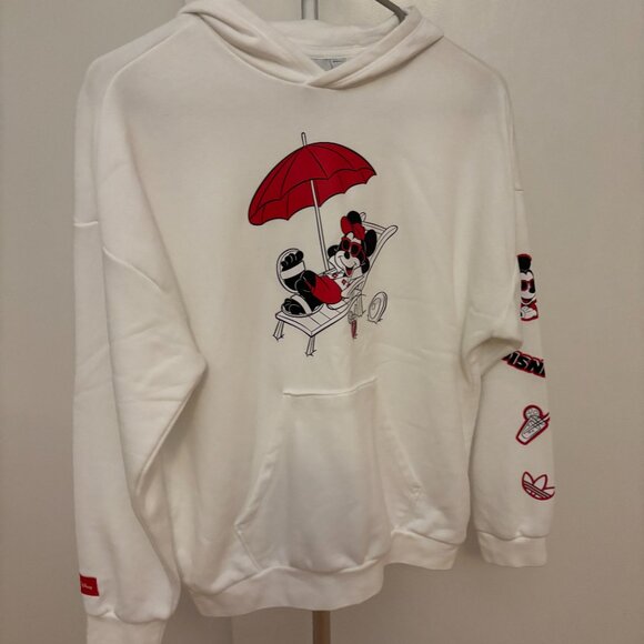 Adidas x Disney Mickey & Friends Kids Hoodie (HF7578) Size Medium Disney Parks - Picture 1 of 6